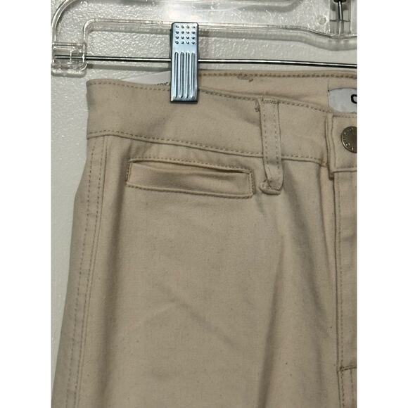 OAT New York High Rise Wide Leg Cropped Pants Beige Women's Size 25 NWT - Picture 4 of 10
